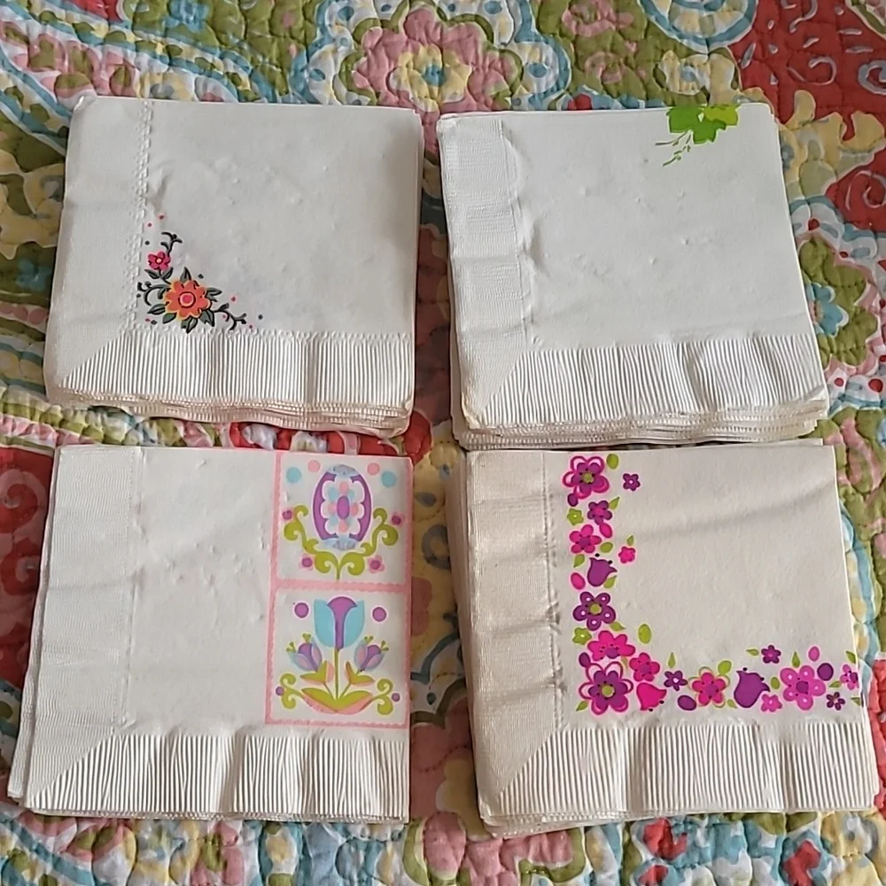 Vintage Colorful Decorative Napkins Set
